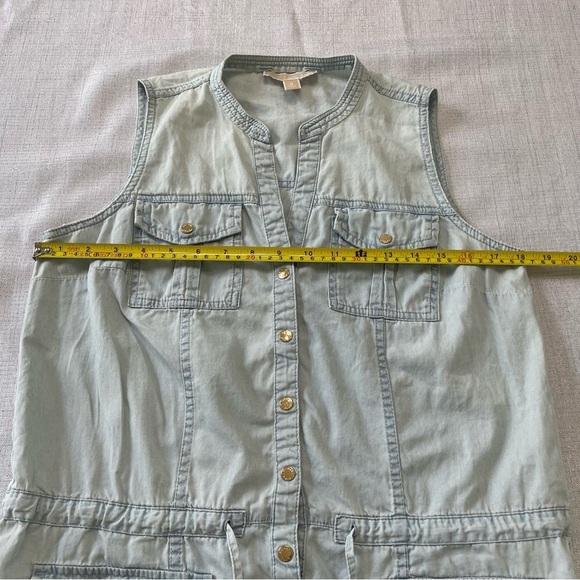 MICHAEL Michael Kors Blue Sleeveless Denim Dress. Size M - Picture 5 of 9